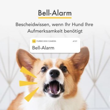 Furbo 360° Hundekamera Leckerliwurf, Bell-Alarm