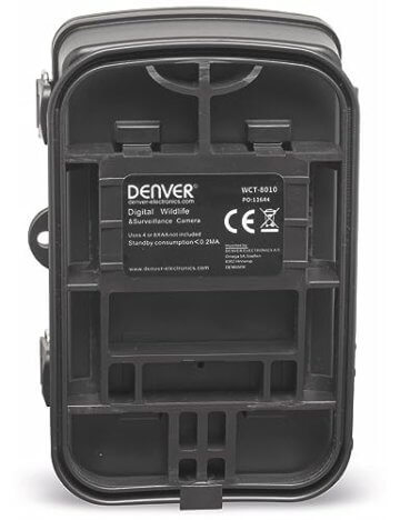 Denver WCT-8010 FullHD Wildkamera mit Bewegungssensor Display 12MP Tier Wild Überwachungskamera, Grün Schwarz - 4