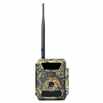 PNI Hunting 350C Wildkamera Fotofalle mit Bewegungsmelder Nachtsicht 12MP 1080P Full HD 100° Weitwinkel mit Internet, optionaler SMS, Foto am Telefon, E-Mail Infrarot No Glow LEDs und IP66 - 1