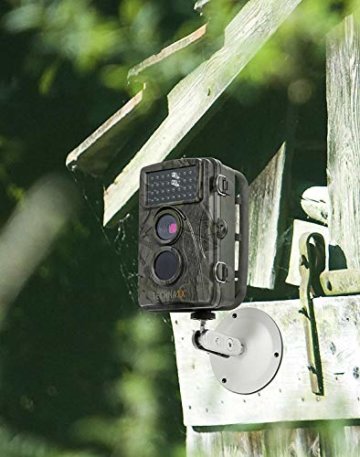 Technaxx Nature Wild Cam TX-69 Full HD Outdoor Überwachungskamera Wildkamera Nachtsicht 12 MP 1080P Wasserdicht Kabellos 0,6 Sekunden Auslösezeit, Bewegungsmelder Fotofalle braun-grün - 8